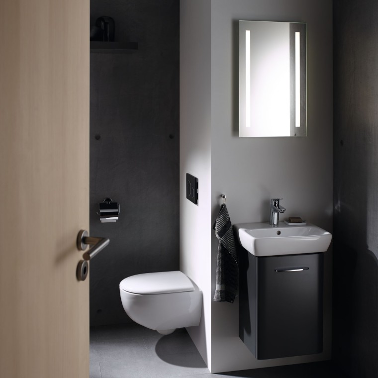 Aseo con inodoro, lavabo y mueble Geberit Selnova Aseo con inodoro, lavabo y mueble Geberit Selnova