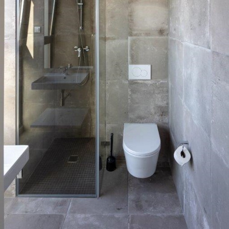 Residencia Porto Asprela, baño con pulsador Geberit Sigma01 (© Milestone)