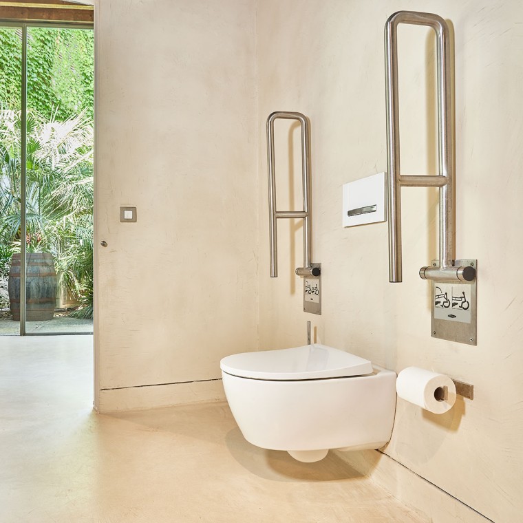 Con Geberit Duofix barras de apoyo seguras