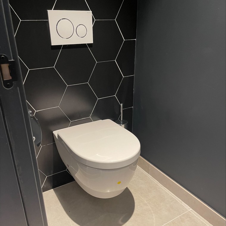 Inodoro Geberit iCon Rimfree con pulsador Sigma20 (© Hotel Florida Magaluf)