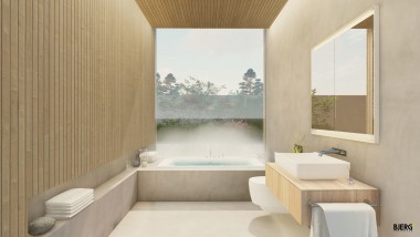 El estudio de arquitectura BJERG Arkitektur apuesta por la percepción de los sentidos en el diseño de baños (© Bjerg Arkitektur)