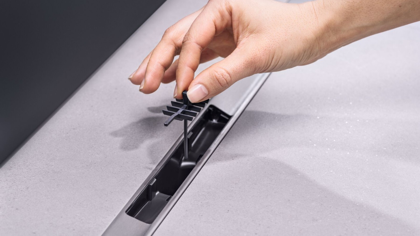 Filtro anticabellos en el canal de ducha Geberit CleanLine50 Filtro anticabellos en el canal de ducha Geberit CleanLine50