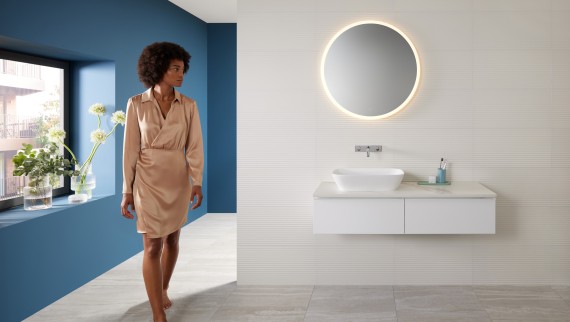 Mix & Match: Lavabo sobre encimera Geberit ONE con mueble bajo iCon Mix & Match: Lavabo sobre encimera Geberit ONE con mueble bajo iCon