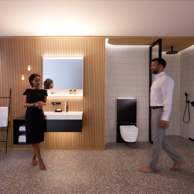 Armario con espejo Geberit ONE con ComfortLight Armario con espejo Geberit ONE con ComfortLight