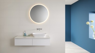 Lavabo sobre encimera Geberit ONE con mueble bajo iCon