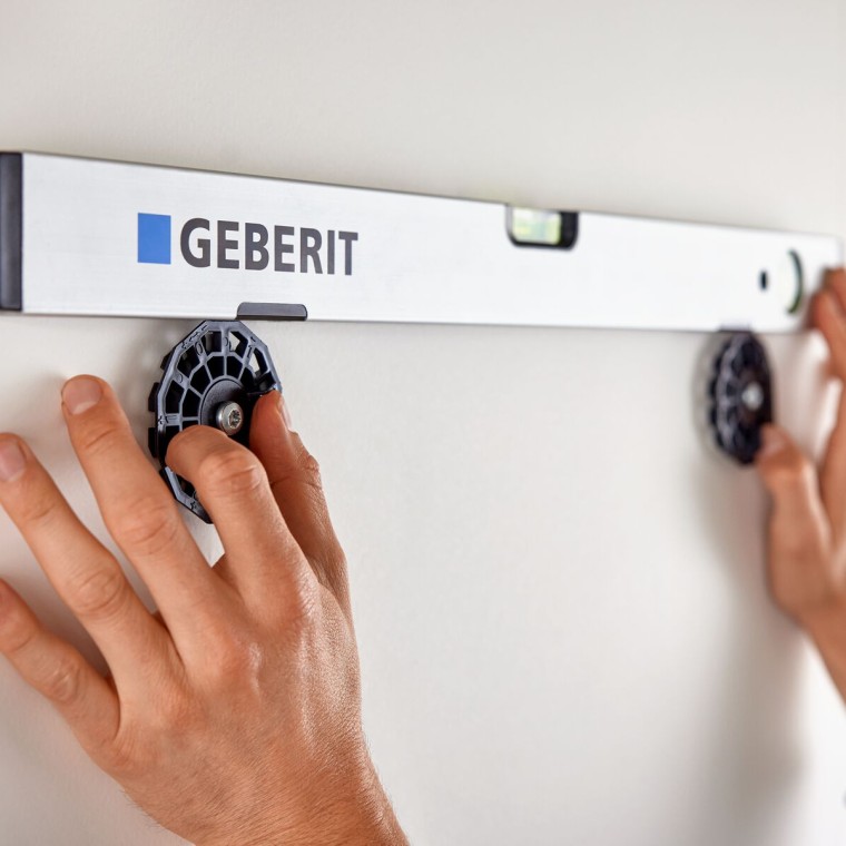 Sistema de fijación espejos Option FlexInstall (© Geberit) Sistema de fijación espejos Option FlexInstall (© Geberit)