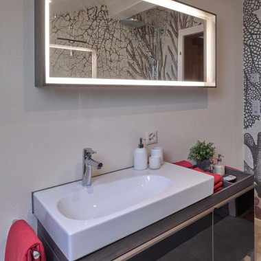 Mueble, armario con espejo y lavabo Citterio