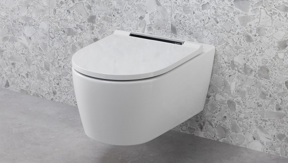 Inodoro suspendido de la serie de baño Geberit ONE (© Geberit) Inodoro suspendido de la serie de baño Geberit ONE (© Geberit)