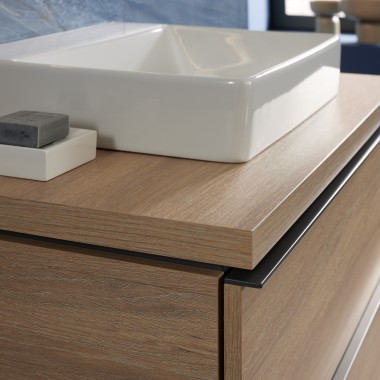 Lavabo sobre encimera Geberit ONE con mueble bajo Geberit iCon Lavabo sobre encimera Geberit ONE con mueble bajo Geberit iCon