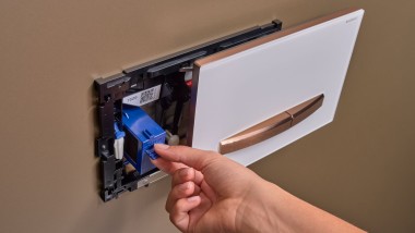 Pulsador Geberit Sigma50 square, con módulo de eliminación de olores