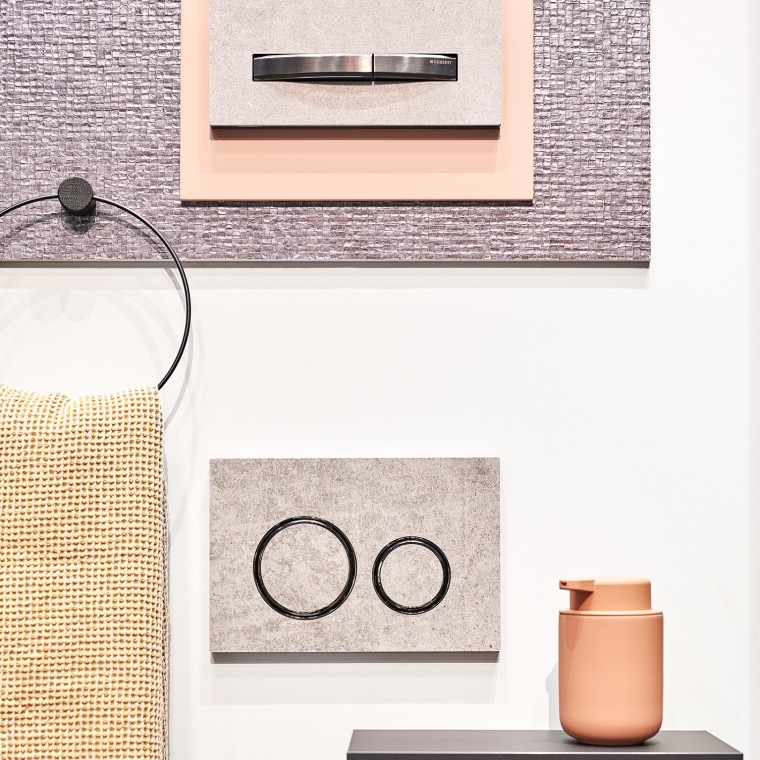 La mezcla de materiales en el baño crea más confort La mezcla de materiales en el baño crea más confort