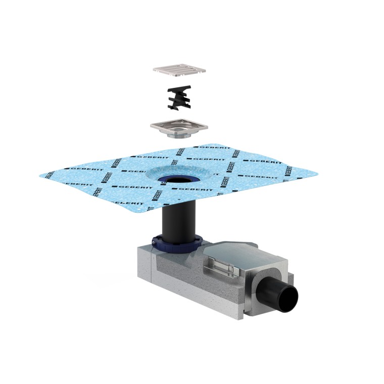 Juego de instalación Geberit para desagüe de ducha Juego de instalación Geberit para desagüe de ducha