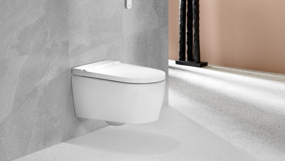 Geberit AquaClean Sela: asiento de inodoro con mecanismo soft-closing de cierre amortiguado Geberit AquaClean Sela: asiento de inodoro con mecanismo soft-closing de cierre amortiguado