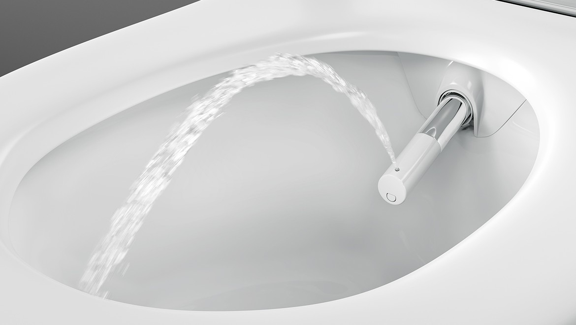 Geberit AquaClean Sela con tecnología de ducha WhirlSpray