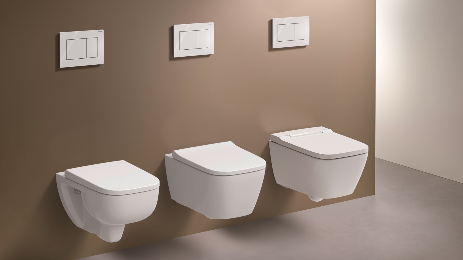 Tecnología TurboFlush para inodoros con diseños cuadrados en todos los segmentos de precio