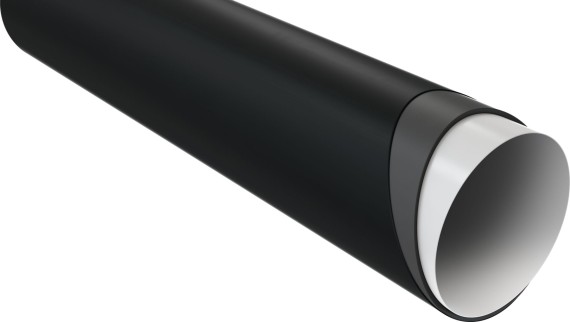 Sección transversal de un tubo Silent-PP con capas