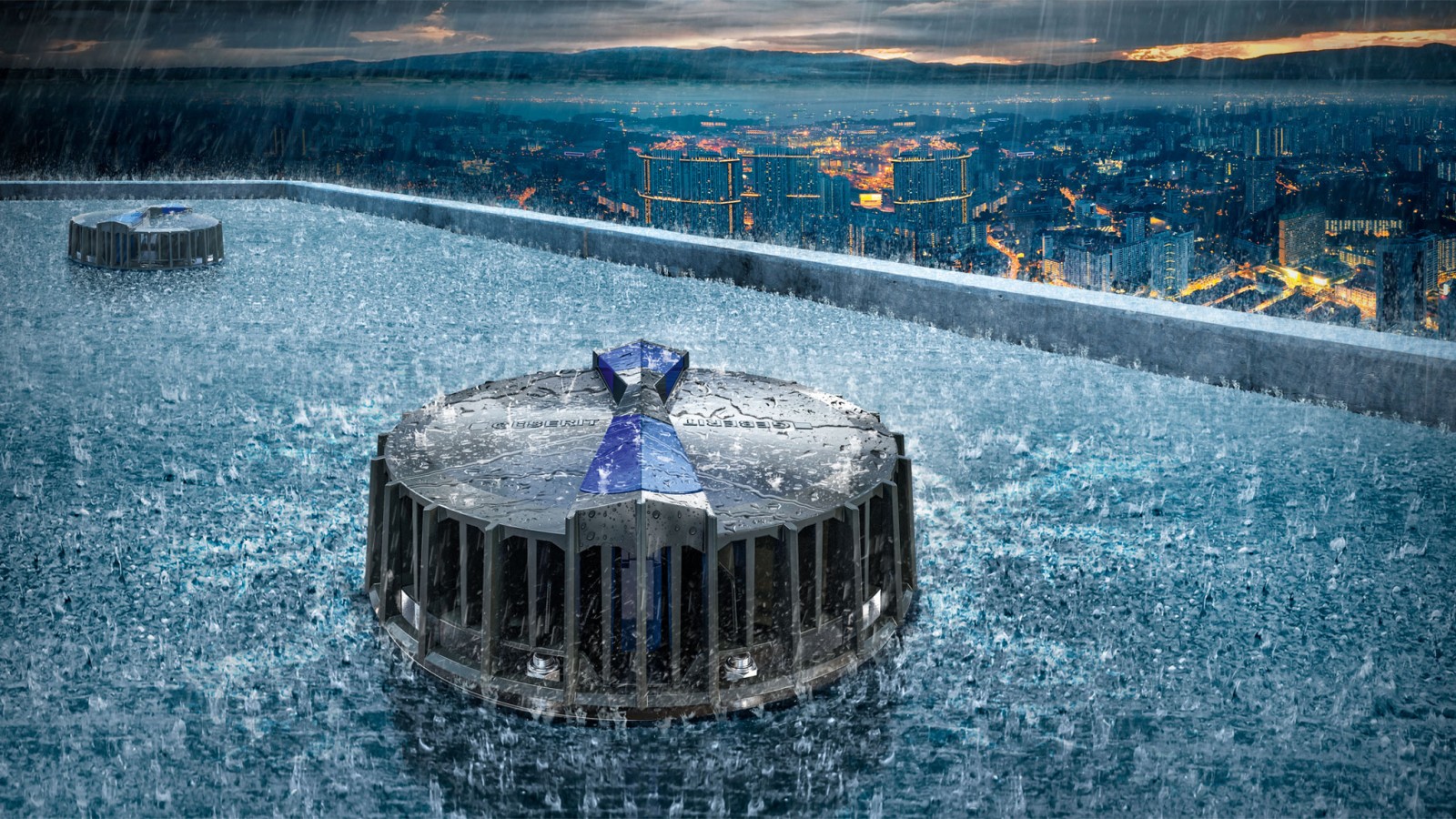 Sistema sifónico de evacuación de cubiertas Geberit Pluvia