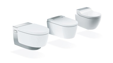 Distintos modelos de inodoros bidé Geberit AquaClean