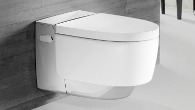 Geberit AquaClean Mera Comfort en cromado brillante con Sigma