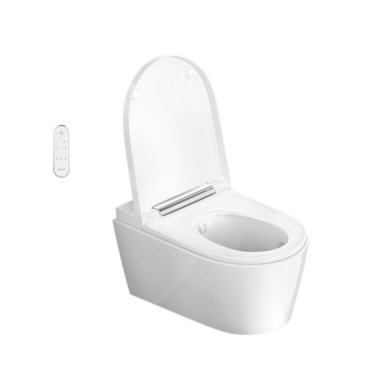 Geberit AquaClean Sela con tapa del inodoro abierta Geberit AquaClean Sela con tapa del inodoro abierta