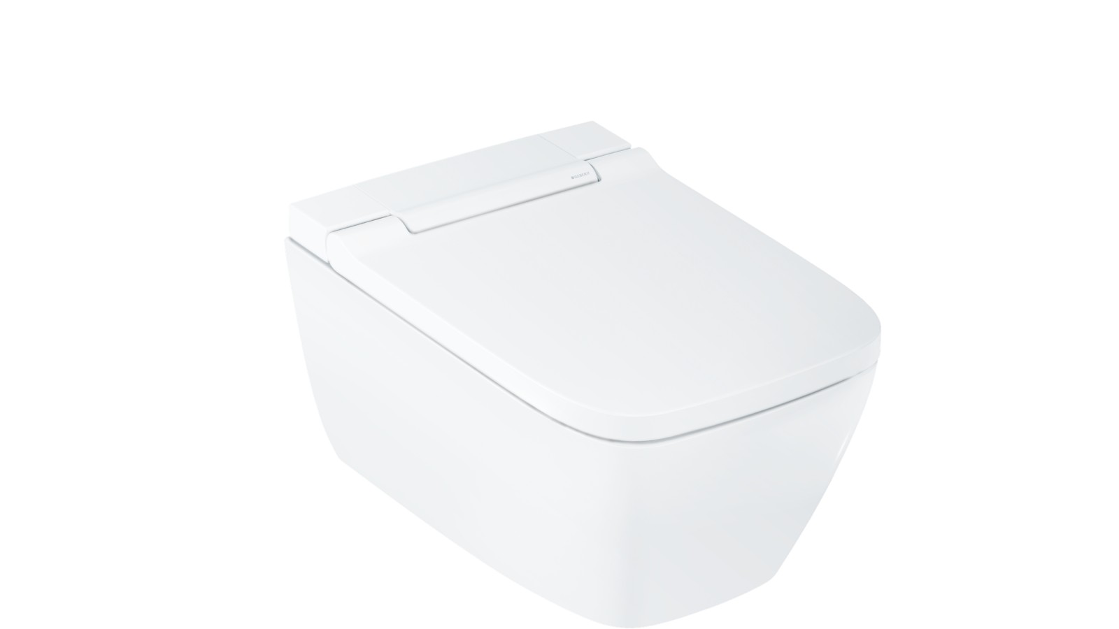 Geberit AquaClean Sela Square con cubierta de diseño en blanco alpino Geberit AquaClean Sela Square con cubierta de diseño en blanco alpino