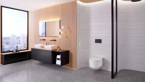 Geberit AquaClean Mera en cromado brillante Geberit AquaClean Mera en cromado brillante