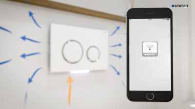 Control digital de productos con la app Geberit Home