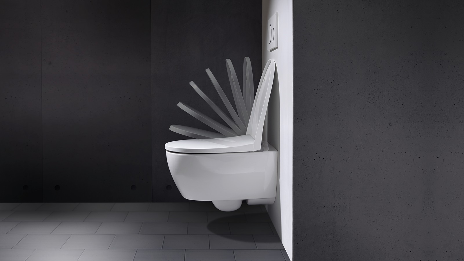 Tapa del inodoro con mecanismo soft-closing Tapa del inodoro con mecanismo soft-closing