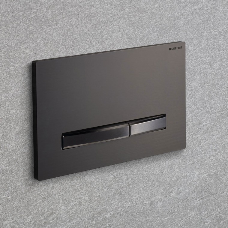 Geberit Sigma50 en negro cromado Geberit Sigma50 en negro cromado