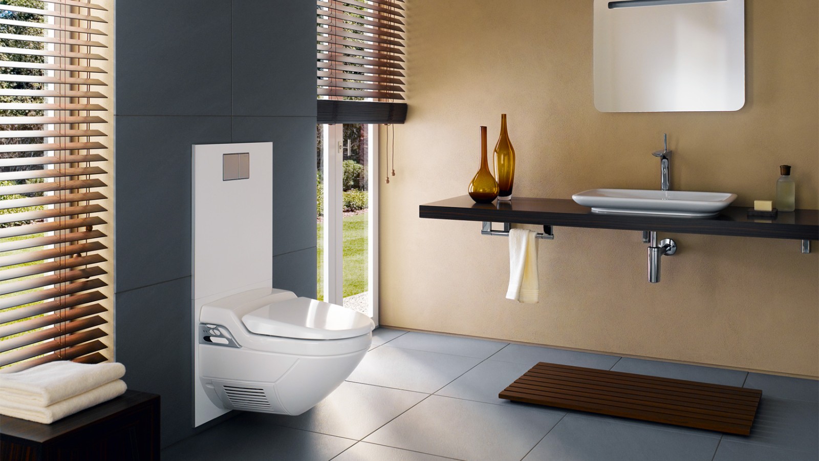 A nivel visual, los años 90 volvieron un poco a la calma, pero muchos baños crecieron en tamaño A nivel visual, los años 90 volvieron un poco a la calma, pero muchos baños crecieron en tamaño