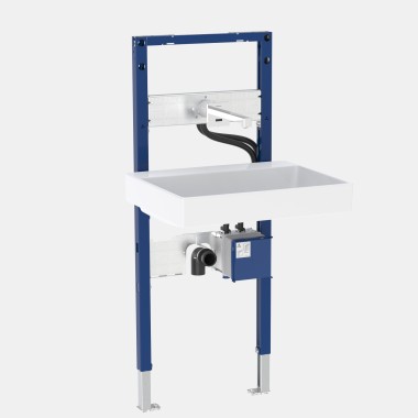 Bastidor Geberit Duofix para lavabo con grifo mural Brenta Bastidor Geberit Duofix para lavabo con grifo mural Brenta