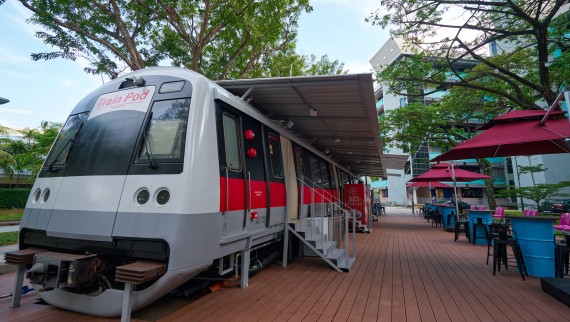 Hotel Train Pod en Singapur (© Watson Lau) Hotel Train Pod en Singapur (© Watson Lau)