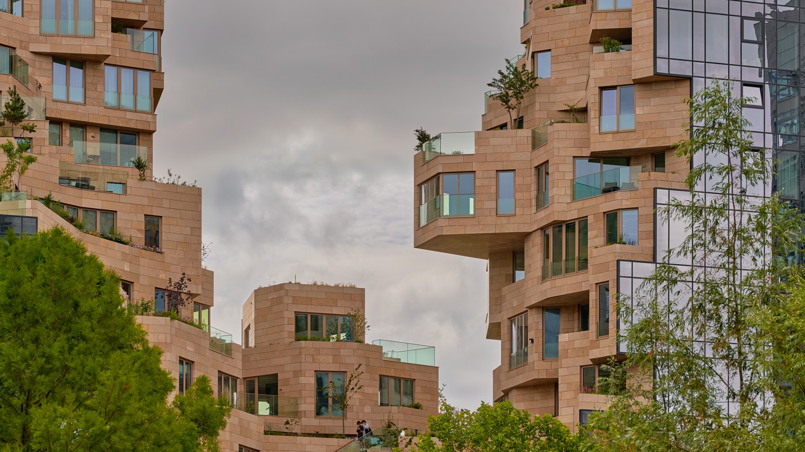 Todavía desnuda, la fachada pronto será verde: aquí crecen 155 variedades de plantas (© Marcel Steinbach)