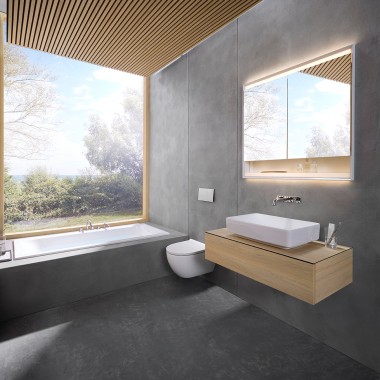 "Serenity", el diseño de baño ganador del 6x6 (© Geberit)