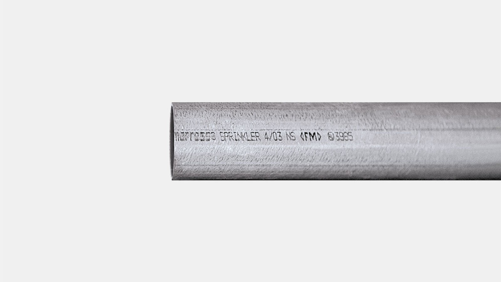 Tubo de sistema Geberit Mapress Acero al Carbono con exterior e interior recubierto de zinc