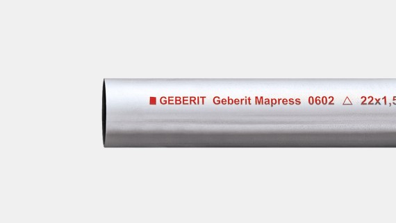 Tubo de sistema Geberit Mapress Acero al Carbono galvanizado exteriormente