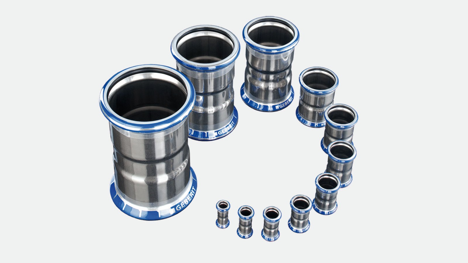 Dimensiones de los pressfittings Geberit Mapress Acero Inoxidable