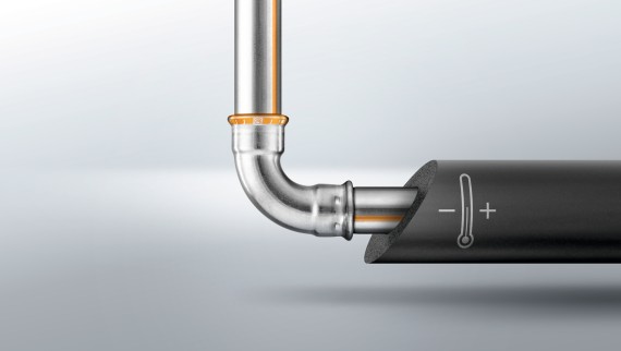El nuevo sistema de tuberías de acero inoxidable Geberit Mapress Therm de acero CrTi El nuevo sistema de tuberías de acero inoxidable Geberit Mapress Therm de acero CrTi