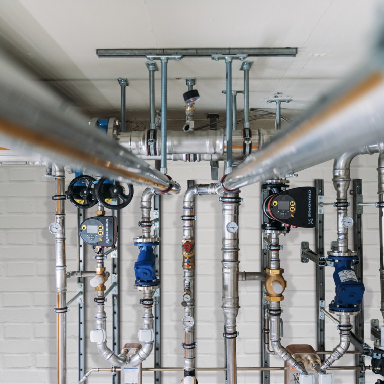 Geberit Mapress Therm ofrece una protección fiable contra la corrosión externa en circuitos cerrados de refrigeración o enfriamiento con formación de condensado: