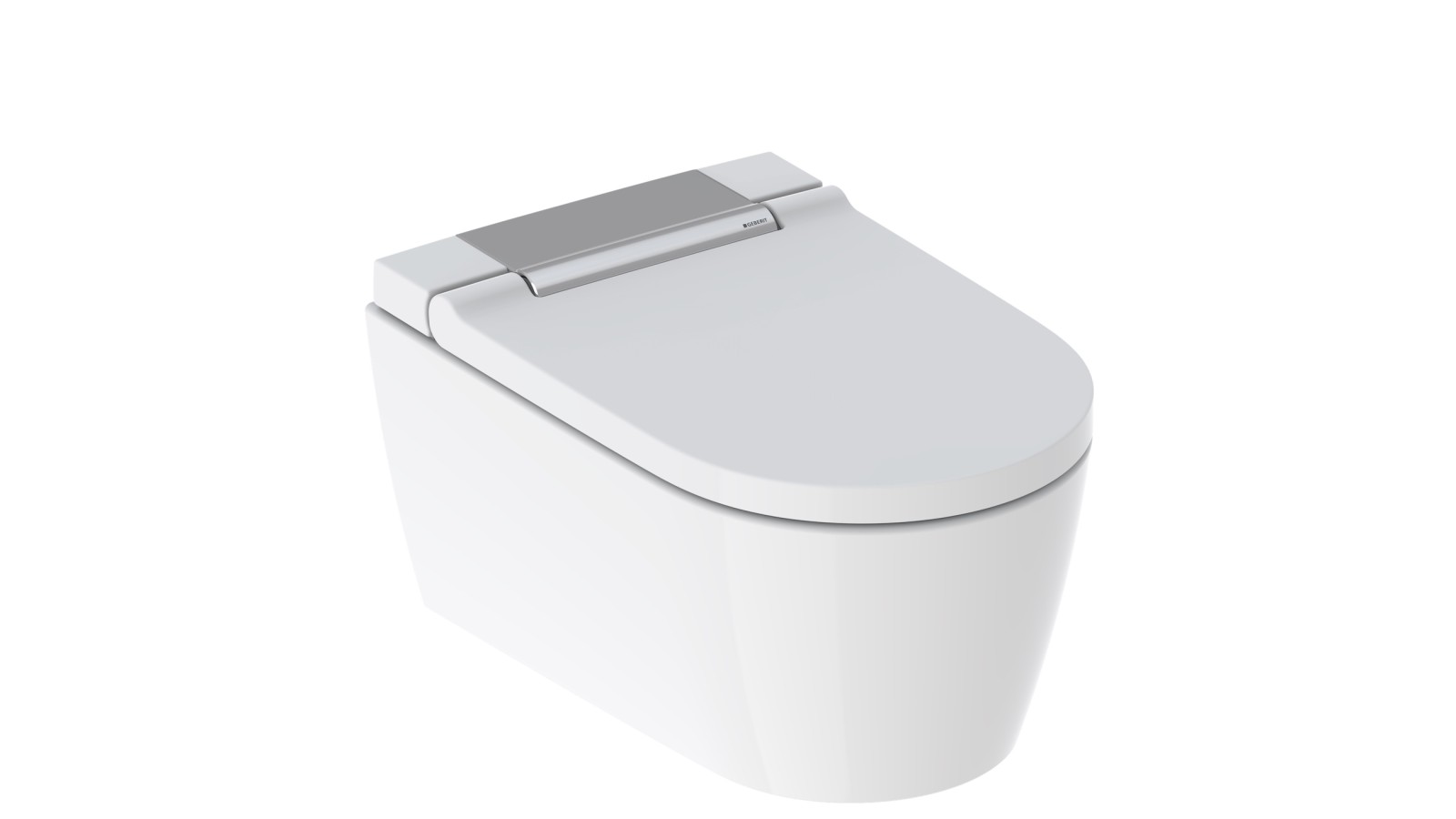 Geberit AquaClean Sela con cubierta de diseño en cromado brillante Geberit AquaClean Sela con cubierta de diseño en cromado brillante