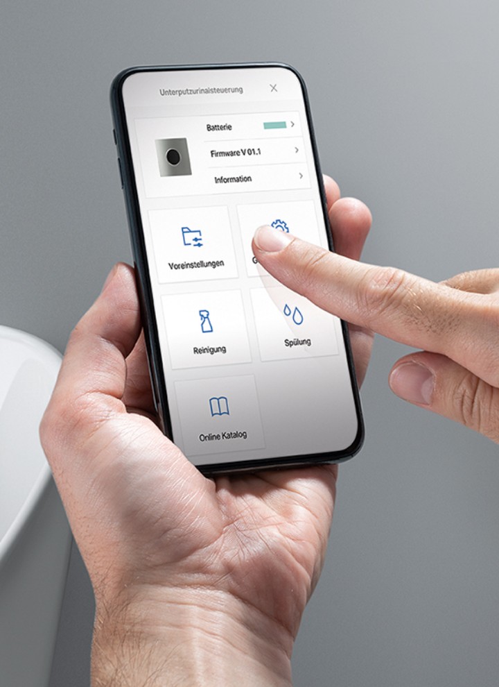 App Geberit Control para el fácil control de las instalaciones sanitarias