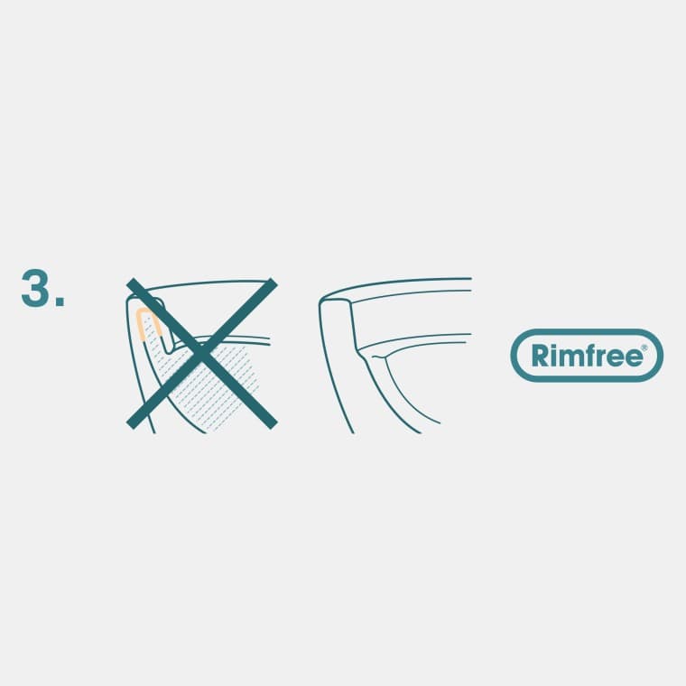 Inodoros Rimfree muy higiénicos y fáciles de limpiar Inodoros Rimfree muy higiénicos y fáciles de limpiar