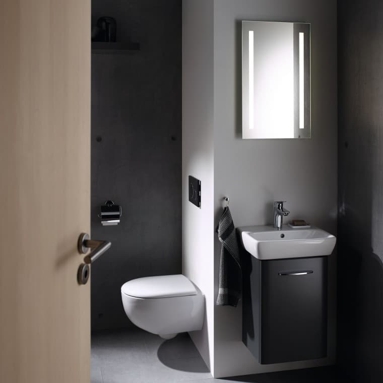 Aseo con inodoro, lavabo y mueble Geberit Selnova Aseo con inodoro, lavabo y mueble Geberit Selnova