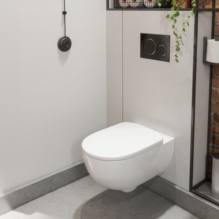 Inodoro suspendido compacto Selnova forma cerrada Inodoro suspendido compacto Selnova forma cerrada