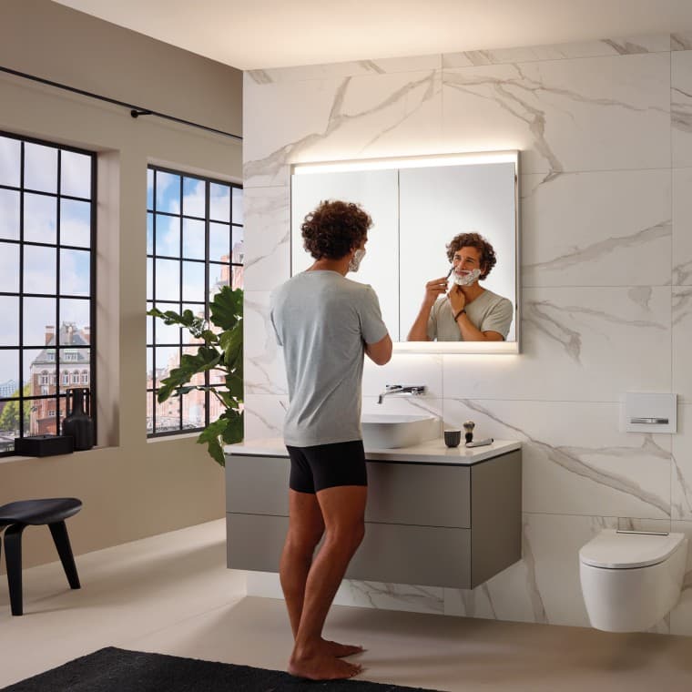 El blanco neutro ofrece una combinación equilibrada de naturalidad y claridad, y es especialmente adecuado para el uso diario en la zona del lavabo El blanco neutro ofrece una combinación equilibrada de naturalidad y claridad, y es especialmente adecuado para el uso diario en la zona del lavabo