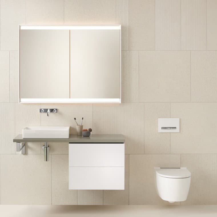 Lavabo sobre encimera con mueble de lavabo Lavabo sobre encimera con mueble de lavabo