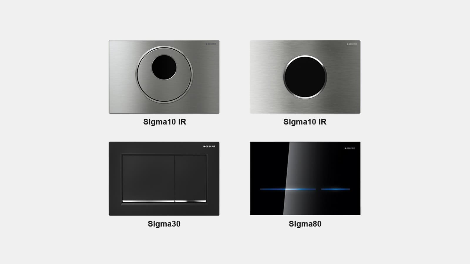 Pulsadores Geberit de infrarrojos y mecánicos Pulsadores Geberit de infrarrojos y mecánicos