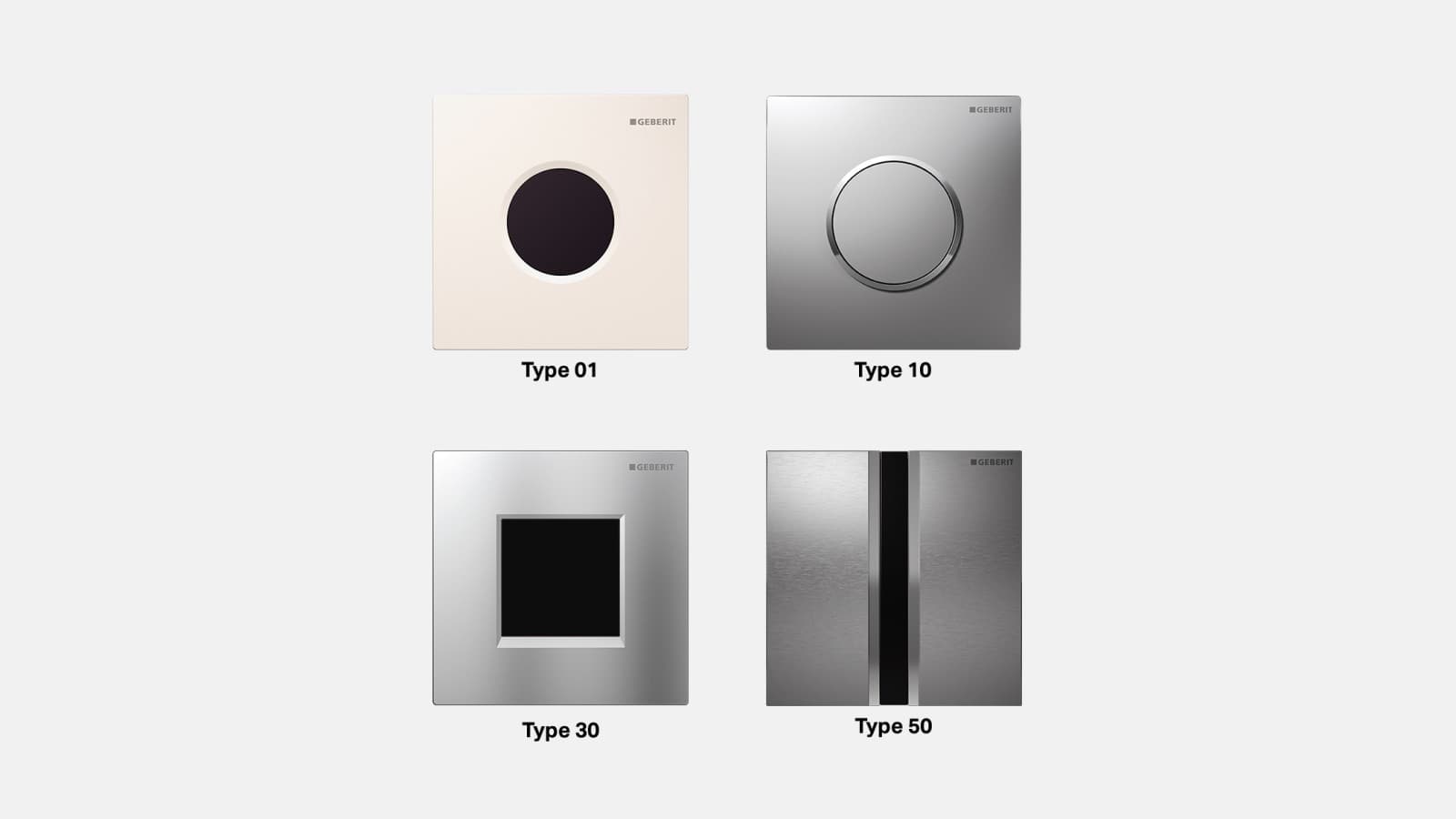 Pulsadores Geberit de infrarrojos y mecánicos para urinarios Pulsadores Geberit de infrarrojos y mecánicos para urinarios