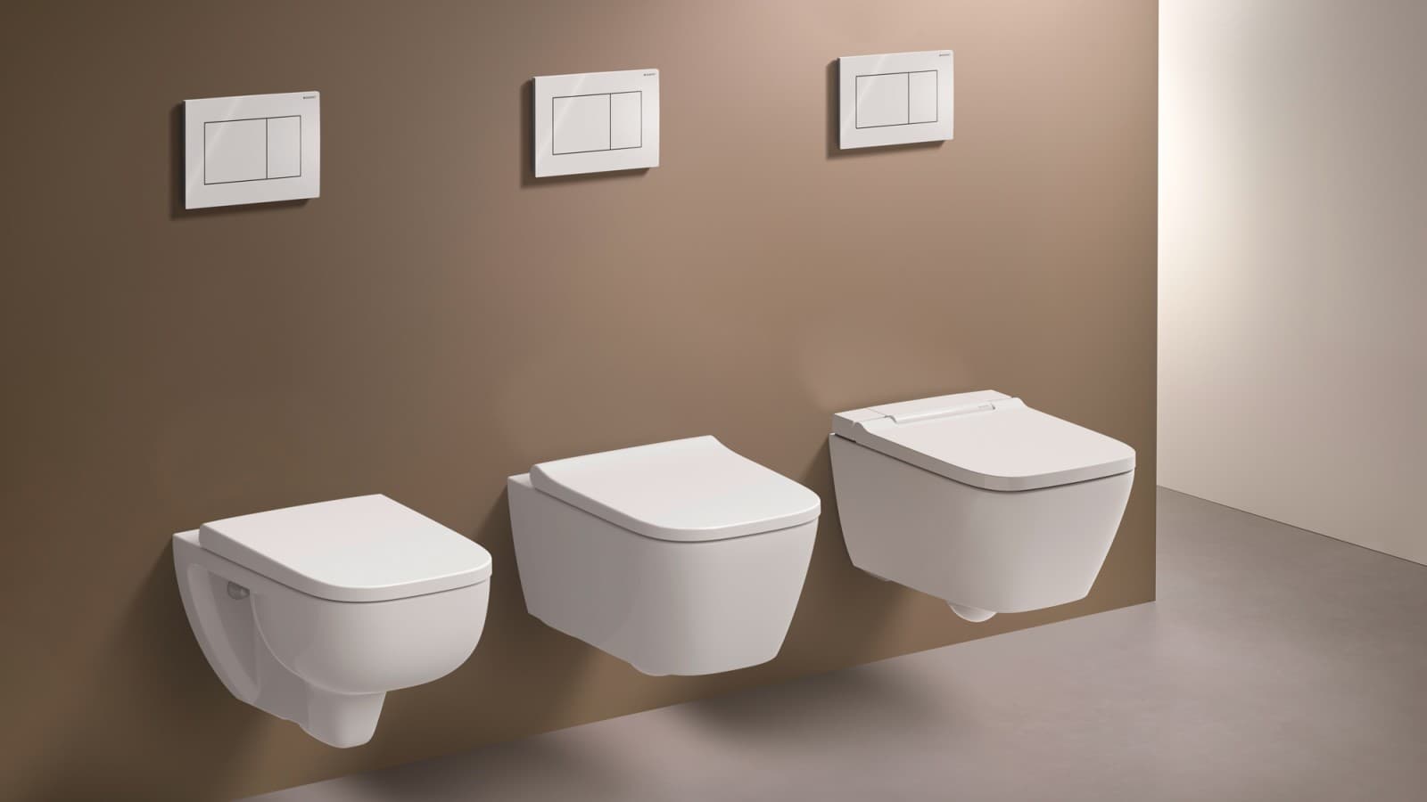 Inodoros Geberit con TurboFlush en diseño cuadrado Inodoros Geberit con TurboFlush en diseño cuadrado