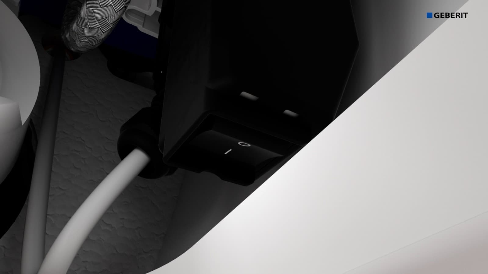 Geberit AquaClean Alba botón de encendido Geberit AquaClean Alba botón de encendido